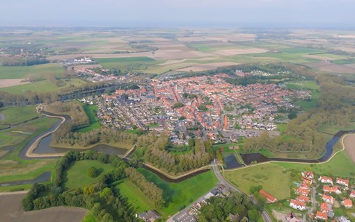 Luchtfoto van Sluis