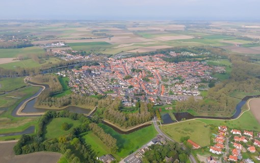 Luchtfoto van Sluis