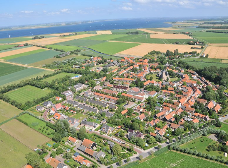 Luchtfoto dreischor,  Stichting Landschapsbeheer Zeeland