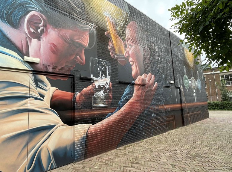 Mural Goes, Racoon muurschildering