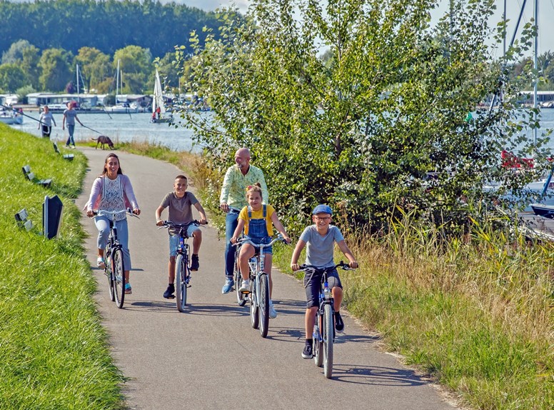 gezin wolphaartsdijk fietsers