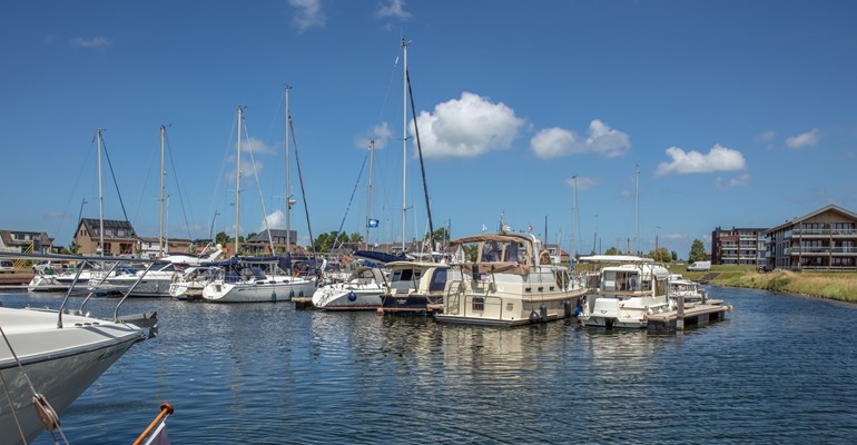 Jachthaven in Kamperland met boten