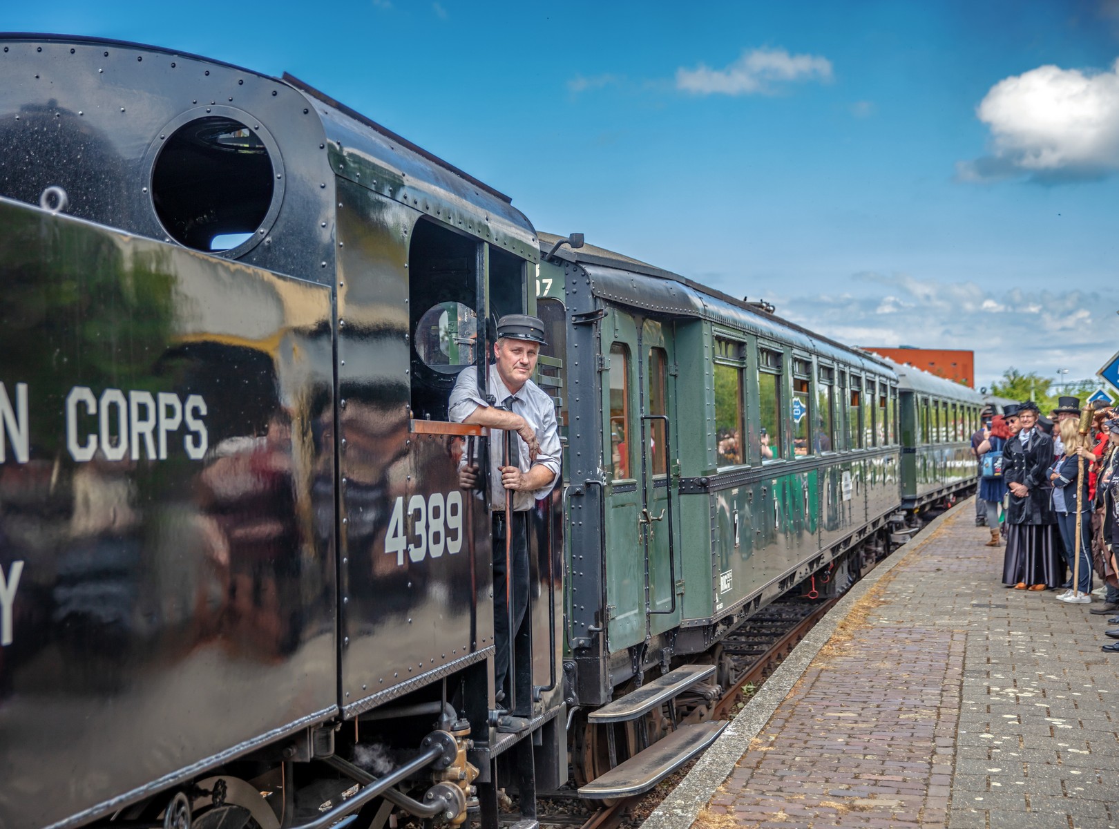 Stroomtrein door de gemeente Goes. 