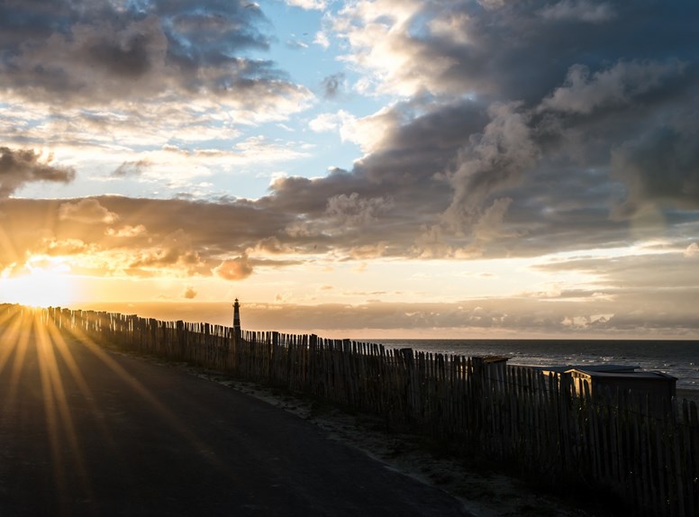 Breskens zonsondergang strand