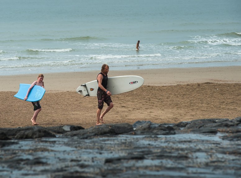 Panoramaweg Domburg-Westkapelle surfers strand
