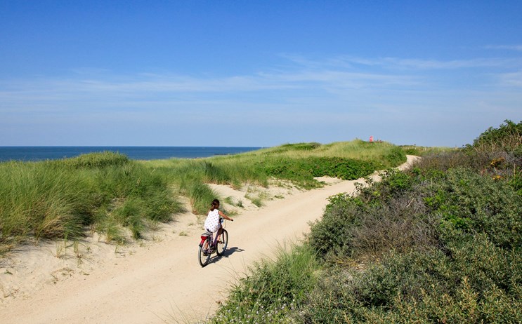 fietsen aan zee