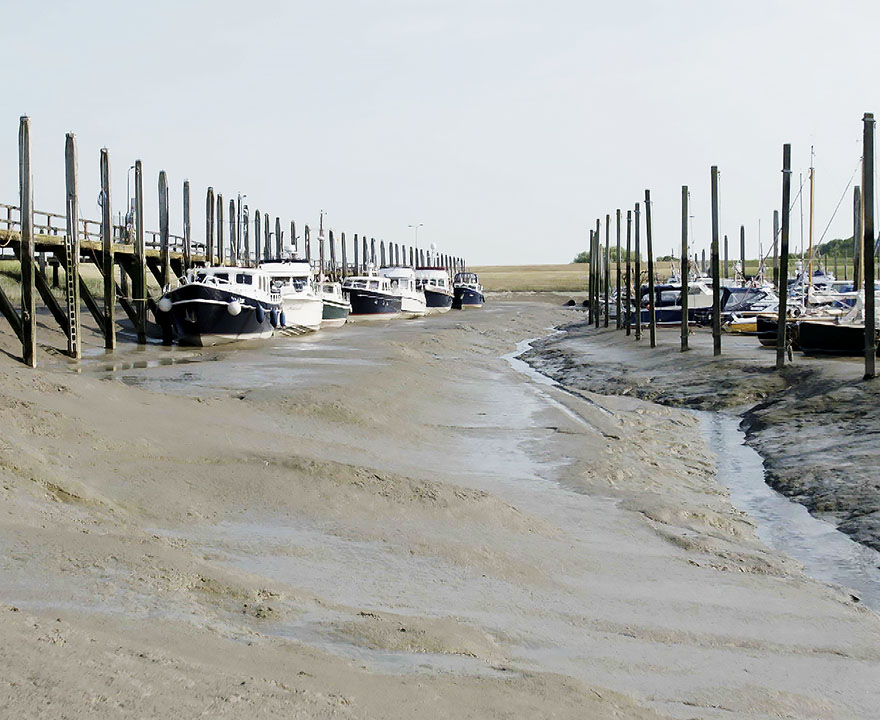 Getijdenhaven bij Paal bij het Land van Saeftinghe
