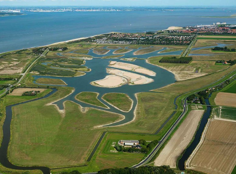 Waterdunen luchtfoto gemeente Sluis