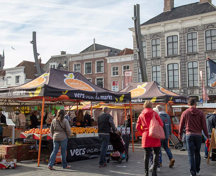 Markt in de stad Goes