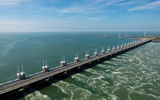 Luchtfoto Oosterscheldekering