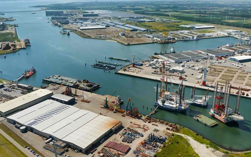 Luchtfoto Zeeuwse haven