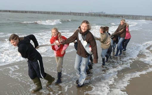 Kinderen op het strand