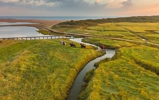 Verdronken zwarte polder