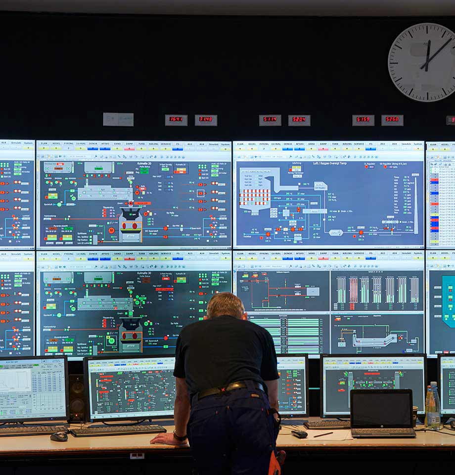 Controlekamer Avedore power station