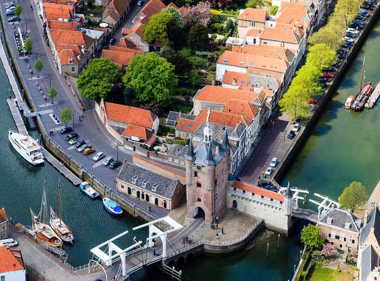 Luchtfoto Zierikzee regio Schouwen-Duiveland