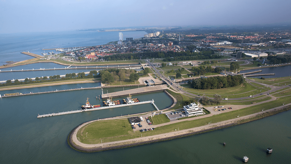 Haven van Breskens in de regio Zeeuws-Vlaanderen