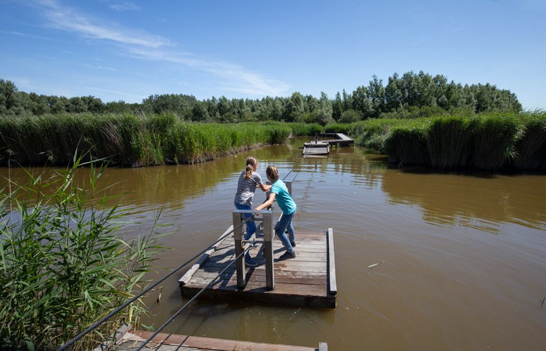 Natuurgebied Clementspolder kinderen vlot